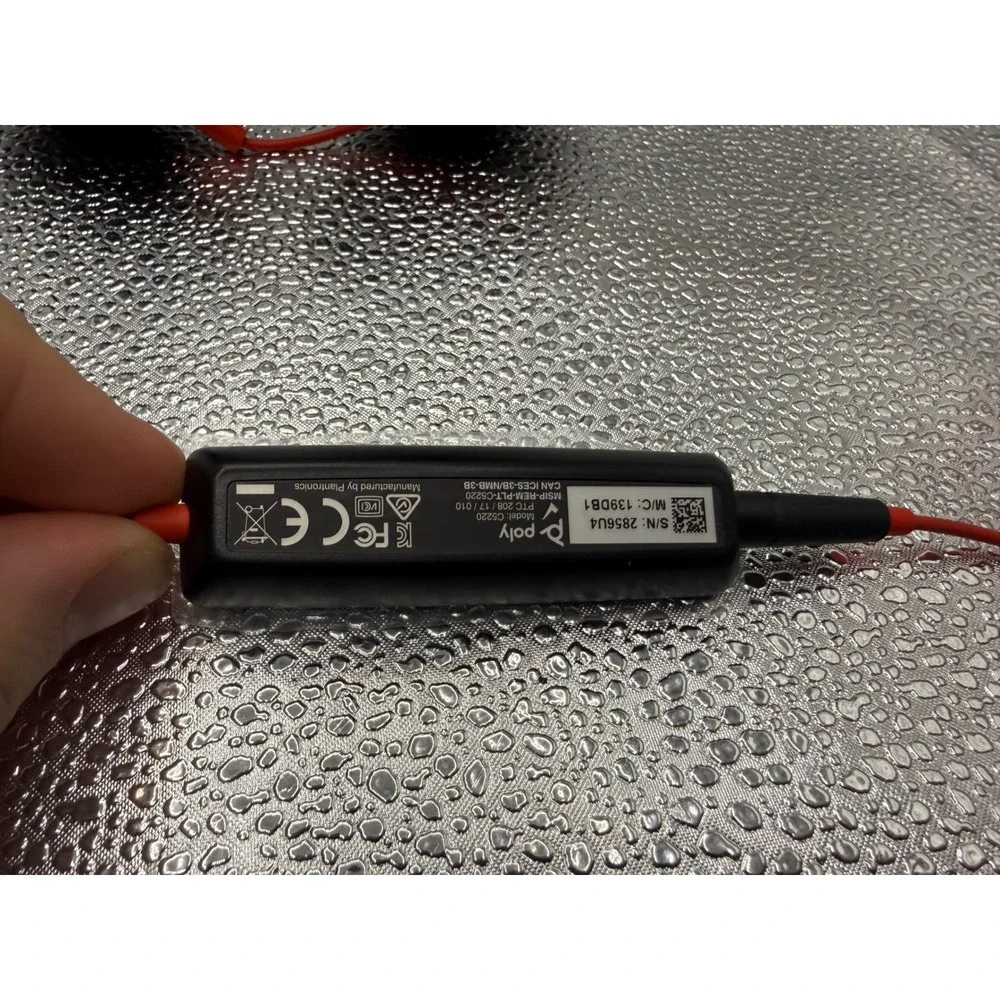 Poly EncorePro‎ HW520V Stereo Headset with Noise Cancelling Mic Red Cord